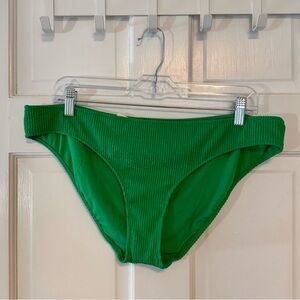 Aerie | Crinkle Bikini Bottom, Green, Size XXL - NWT